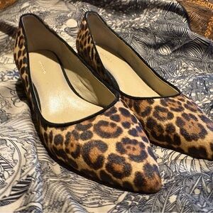 Ann Taylor Leopard Print Block Heels